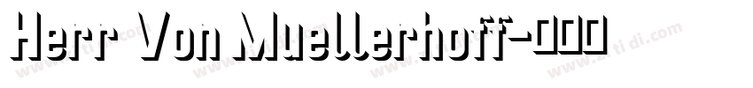 Herr Von Muellerhoff字体转换